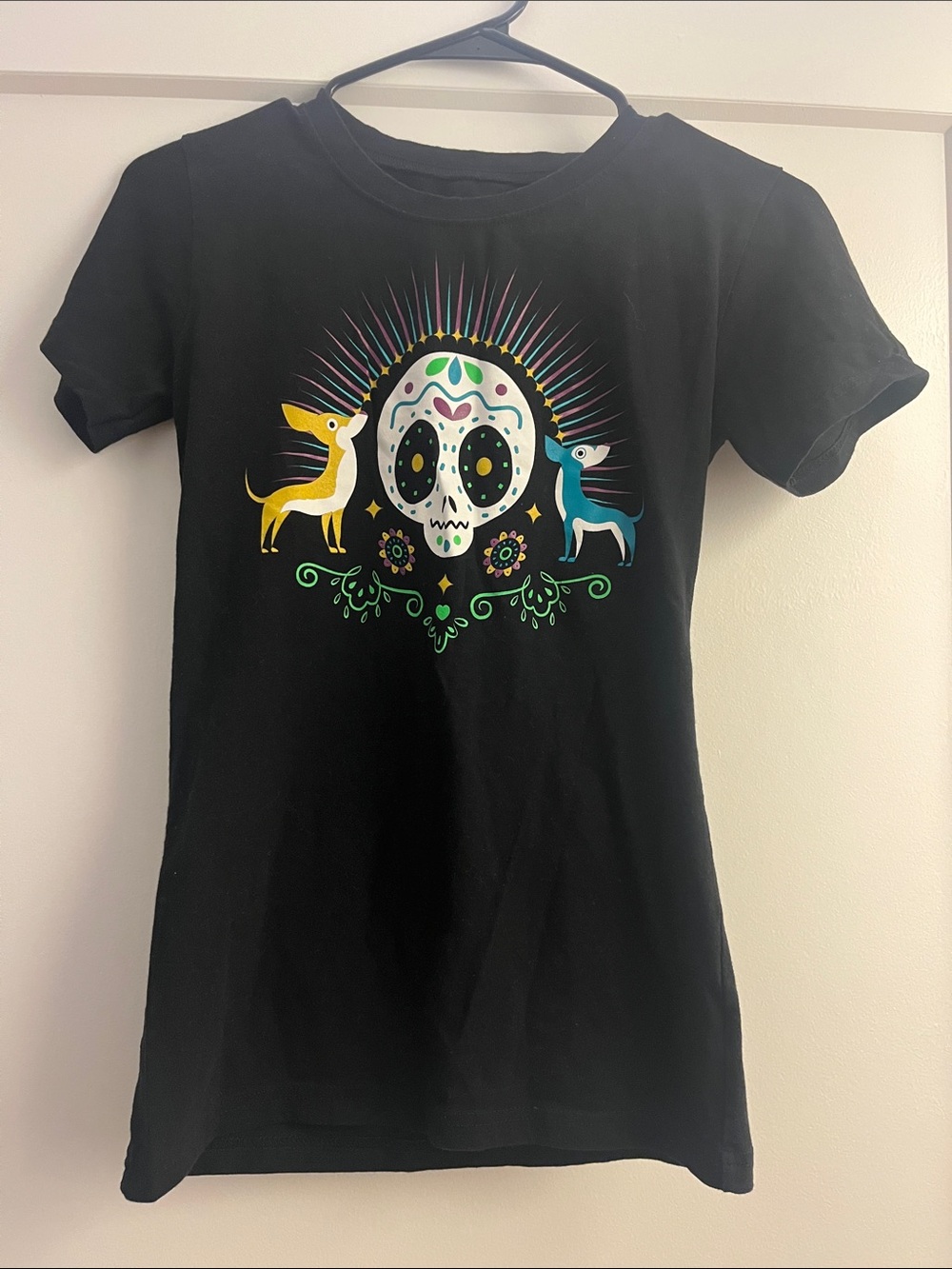 Gabriel “Fluffy” Iglesias black skull and chihuahuas tee shirt